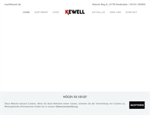 Tablet Screenshot of kewell-schweisstechnik.de